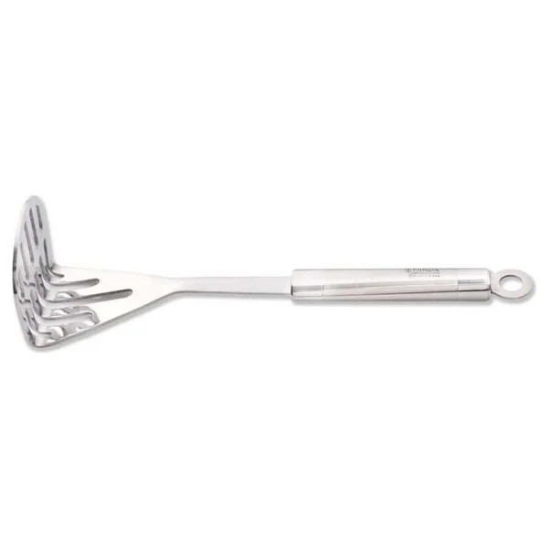 Patates Ezici Paslanmaz Çelik Asma Delikli 28 cm - Gri - Görsel 2