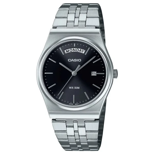 Casio Standart MTP-B146D-1AVDF Gümüş-Siyah Erkek Kol Saati - Görsel 5