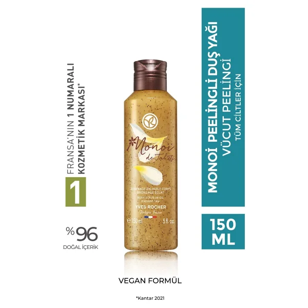Yves Rocher Monoi Peelingli Duş Yağı 150 ml - Görsel 3