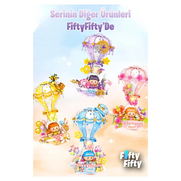 Loz Creative Hava Balonu LZ4111 666 Parça Blok Oyuncak - Görsel 5