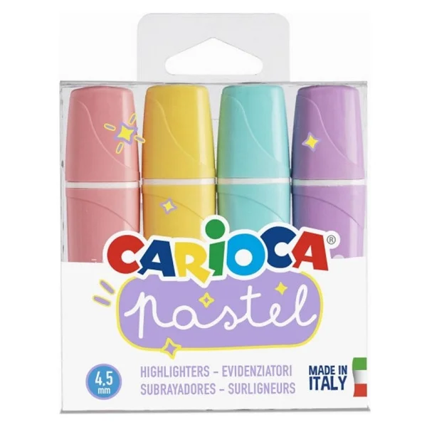 Carioca Pastel 4'lü Fosforlu Kalem Seti - Görsel 2