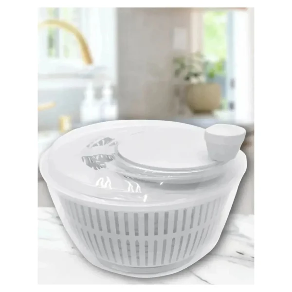 Üçsan Salata ve Sebze Kurutucu 5 Litre Beyaz Plastik Malzeme ile Pratik Kullanım - Görsel 2