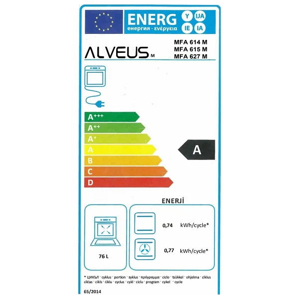 Alveus MFA 627 Ankastre Fırın - Görsel 5
