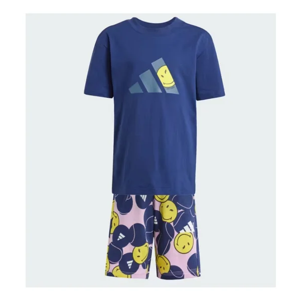 Adidas x Smileyworld Yazlık Set JD0001 - Lacivert - Görsel 4