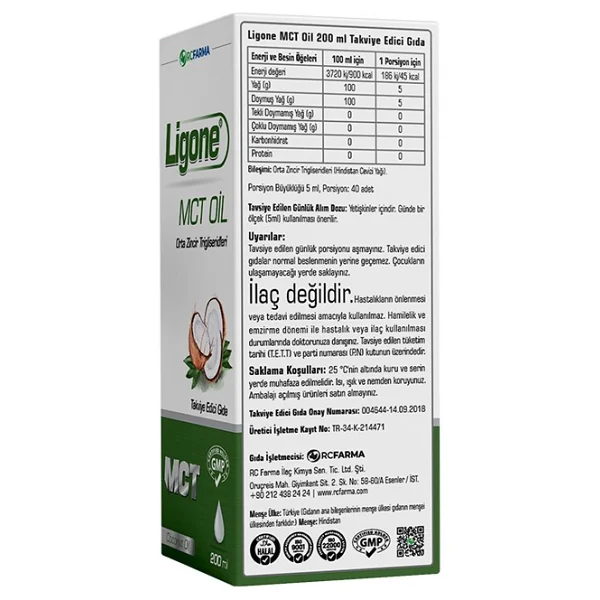 Ligone Mct Oıl 200 2 Kutu ( Avantajlı Paket ) - Aromasız - Görsel 2