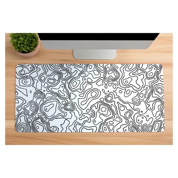 Urzuva Gaming Oyuncu Xl Mouse Pad Kaydırmaz Dikişli Mousepad 80X30 cm - Karışık - Beyaz - Görsel 4