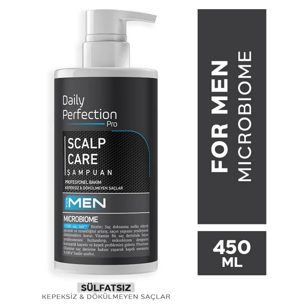 DAILY PERFECTION PRO Scalp Care Saç Bakım Seti Erkeklere Özel (Şampuan-Şekillendirici Sıvı Saç Bakım Kremi-Vitamin Shot) - Görsel 3