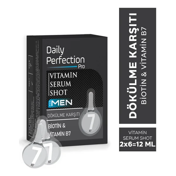 DAILY PERFECTION PRO Scalp Care Saç Bakım Seti Erkeklere Özel (Şampuan-Şekillendirici Sıvı Saç Bakım Kremi-Vitamin Shot) - Görsel 5