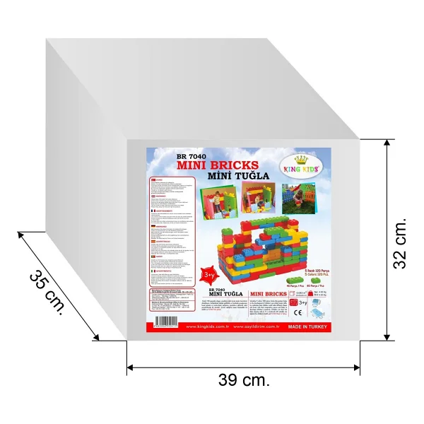 Çocuk Oyun Çiti - 120 Parça Renkli Tuğlalar - Oyun Alanı Set - Güvenli Alan - Çocuk Aktivite Alanı - Görsel 4