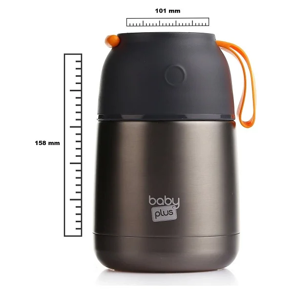 Baby Plus Vakumlu Çift Taraflı Mama Termosu 450 ml - Görsel 2