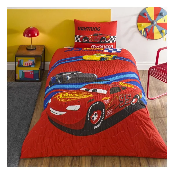 Taç Disney Cars Race Track Lisanslı Tek Kişilik Complete Set - Görsel 2