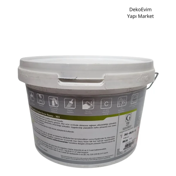 Dyo Dyoplast 2.5 lt Plastik İç Cephe Boyası - Görsel 3