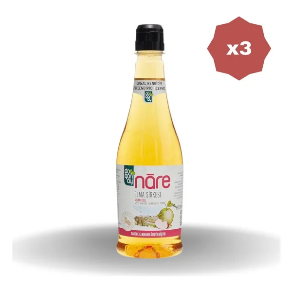Doğanay Nare Elma Sirkesi Pet 500 ml - (3 Adet) - Görsel 2