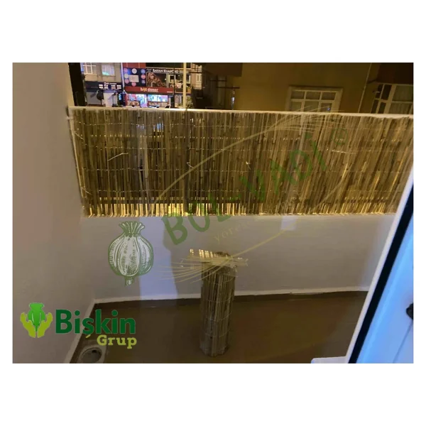Natural 50CM x 300CM Bambu Kamış Hasır Çit Dekoratif Bahçe Balkon ve Duvar Çiti Reed Fence - Görsel 3