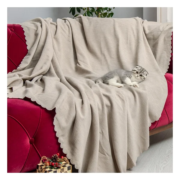 Latuda Concept Kaymaz Koltuk Örtüsü Çift Taraflı Mikrofiber Şönil 175x215 cm Kil - Kedi Köpek ve Çocuk Dostu - 175 x 215 cm - Görsel 6