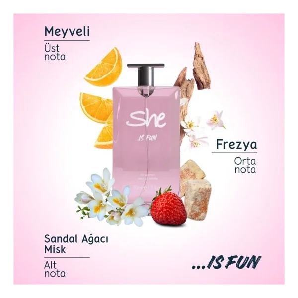 She Is Fun EDT 50 ml Kadın Parfüm - Görsel 2