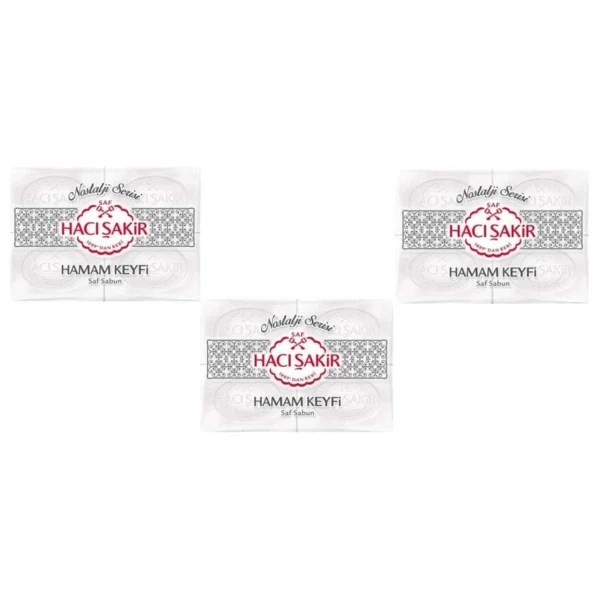 Hacı Şakir Hamam Keyfi Saf 4x200 gr 3 Adet Sabun - Görsel 2