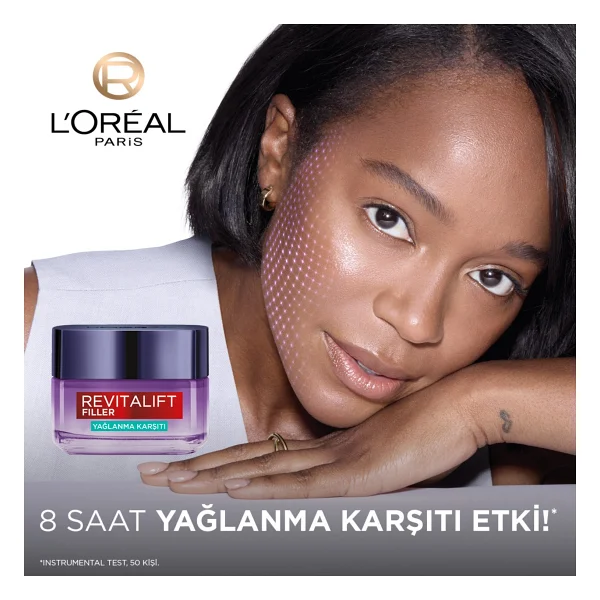 L'Oreal Paris Revitalift Filler Yağlanma Karşıtı 50 ml Jel Nemlendirici Krem - Görsel 3