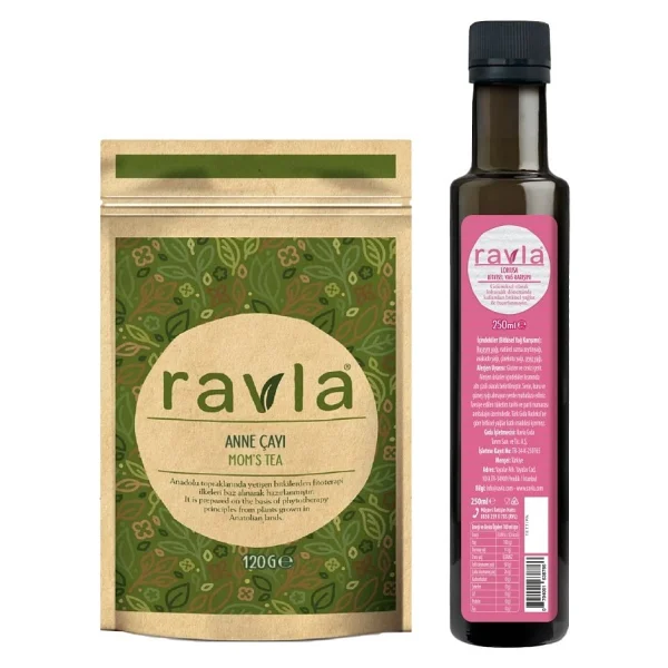 Ravla 2'li Ürün - Anne Çayı - 120g / Lohusa Bitkisel Yağ Karışım - 250ml - Görsel 6