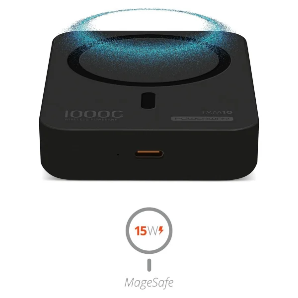 Powerway TXM10 Siyah 10000 mAh Hızlı Şarj MagSafe Powerbank - Görsel 2