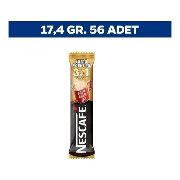 Nescafe Sütlü Köpüklü 3'ü 1 Arada 56x17.4 gr - Görsel 2