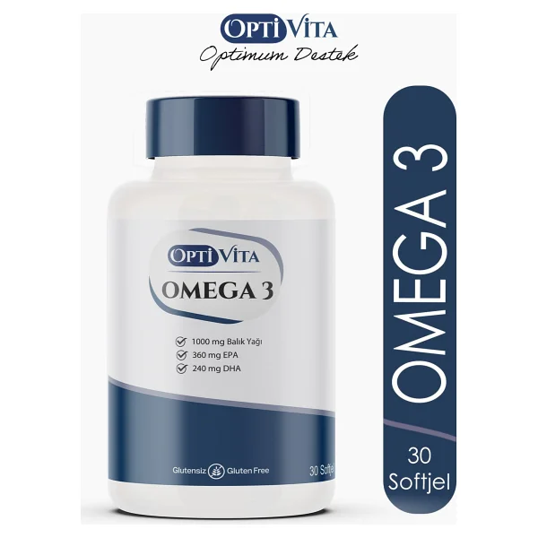 Optivita Omega 1000 mg Balık Yağı, EPA + DHA 30 Kapsül Softjel - Görsel 5