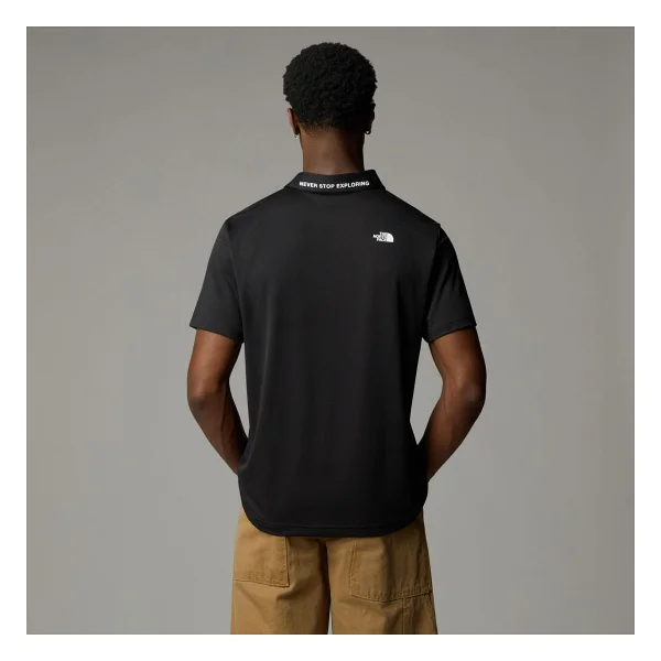 The North Face New Tanken NF0A8CRUJK31 Siyah Kısa Kollu Polo Yaka Erkek Tişört - Görsel 3