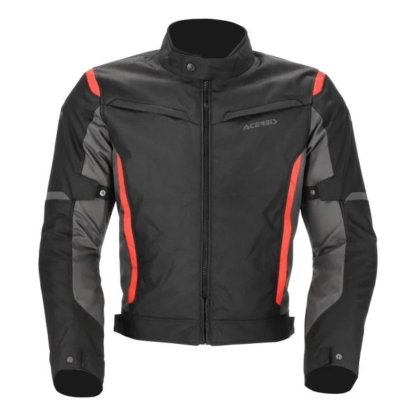 Acerbis CE X-Mat 2.0 Erkek Siyah-Kırmızı Yazlık Motosiklet Montu - Görsel 2