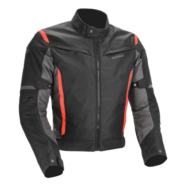 Acerbis CE X-Mat 2.0 Erkek Siyah-Kırmızı Yazlık Motosiklet Montu - Görsel 6