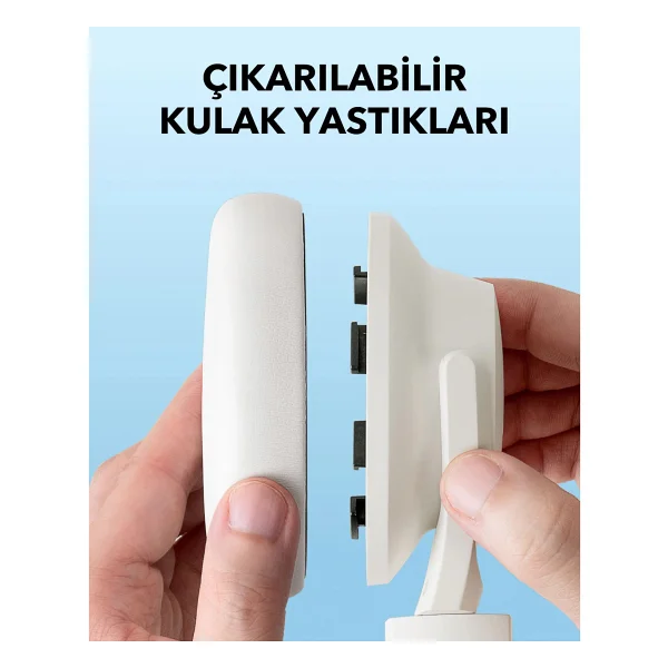 Anker SoundCore Q11i Beyaz Kulak Üstü Bluetooth Kulaklık - Görsel 5