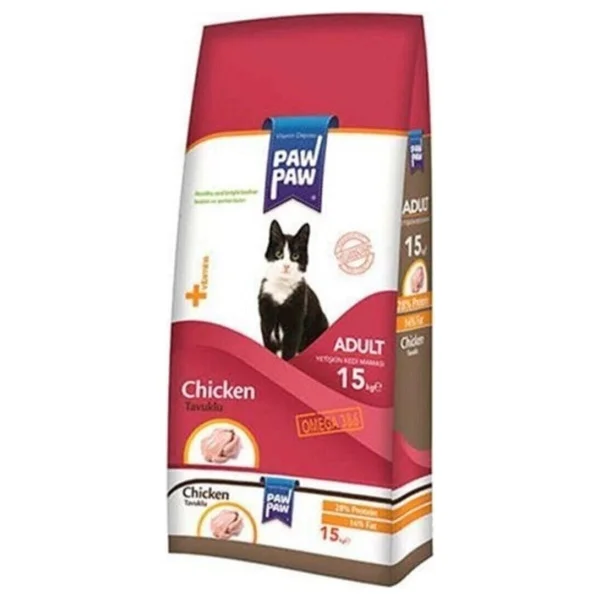 Paw Paw Tavuklu 15 kg Yetişkin Kedi Maması - Görsel 6