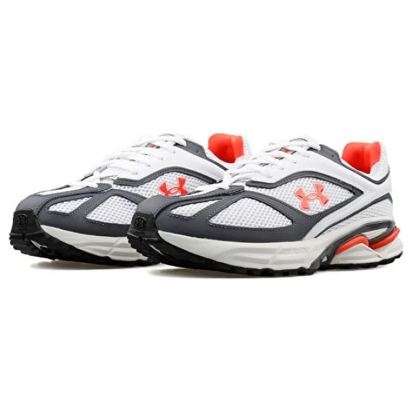 Under Armour Hovr Apparition RTRFTR TC 3027595-118 Beyaz-Gri-Turuncu Spor Ayakkabı - Görsel 3