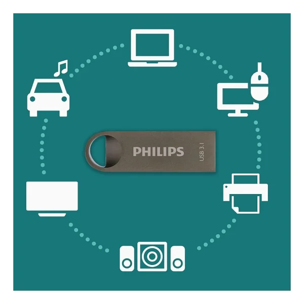 Philips Moon FM12FD165B/00 128 GB USB 3.1 Flash Bellek - Görsel 9