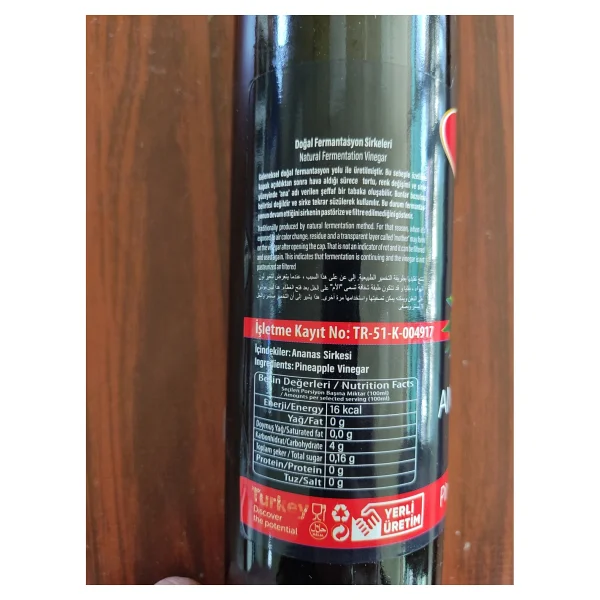 Nahita Ananas Sirkesi 500 ml - Görsel 2
