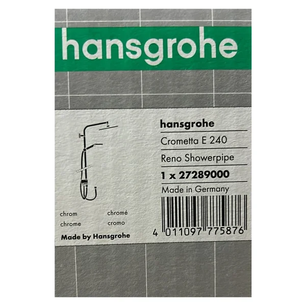 Hansgrohe HNG27289000 Crometta Reno Eco E240 1 Jet Duş Kolonu - Görsel 4