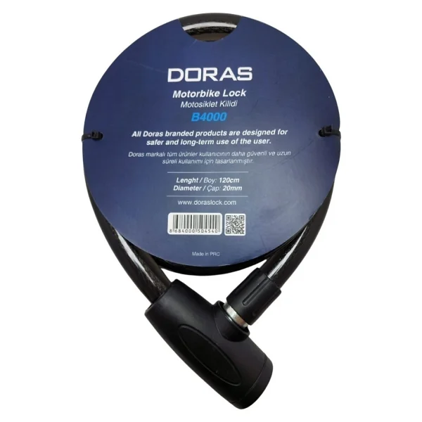 Doras Doras Motosiklet Kilidi B4000 1 Antrasit - Görsel 2
