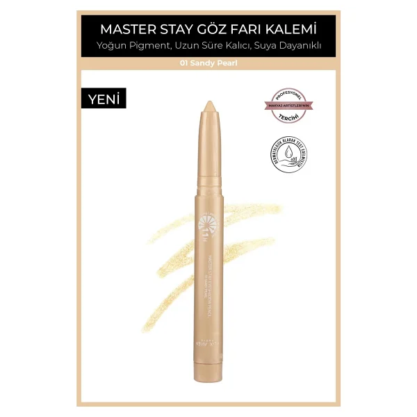 Alix Avien Master Stay Waterproof 01 Sandy Pearl Kalem Far - Görsel 6