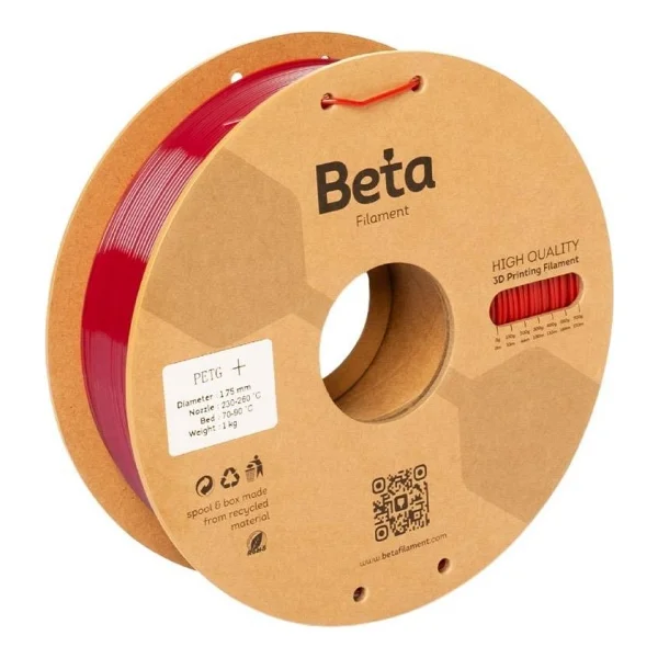 Beta PETG 1.75 mm 1 kg Kırmızı Filament - Görsel 2