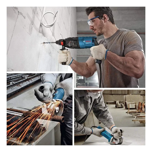 Bosch GBH 240 Kırıcı Delici + GWS 750-115 Taşlama Elektrikli El Aleti Seti - Görsel 2