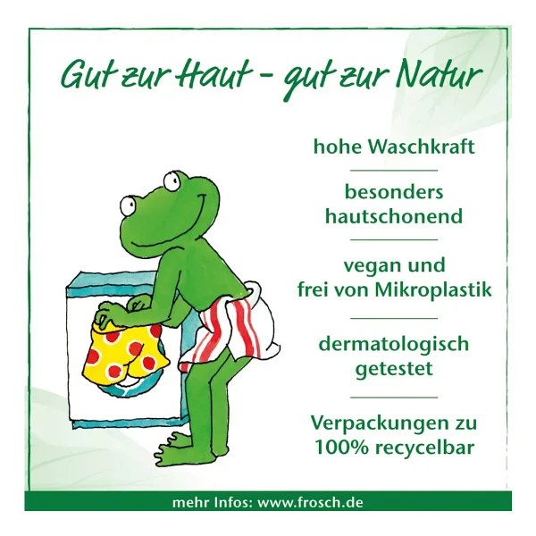 Frosch Sıvı Çamaşır Deterjanı Renkli 1. 44 L 24 Yıkama - Görsel 4
