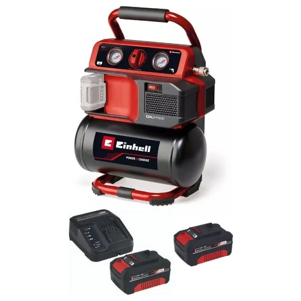 Einhell TE-AC 18/75 Li OF Çift Akü 4 Ah Kompresör - Görsel 2