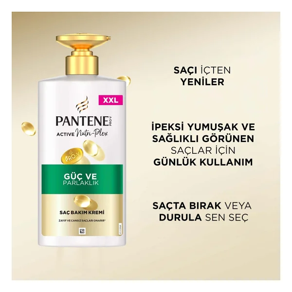 Pantene Güç ve Parlaklık 500 ml Saç Kremi - Görsel 5