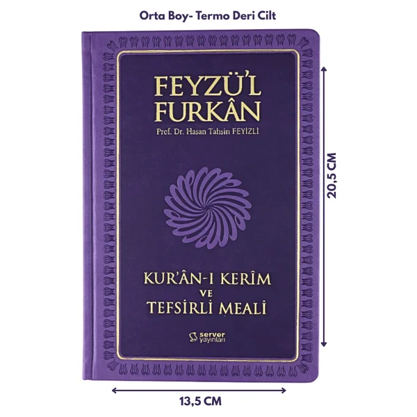 Feyzü'l Furkan Tefsirli Kur'an-ı Kerim Meali Ciltli, Orta Boy - Görsel 2