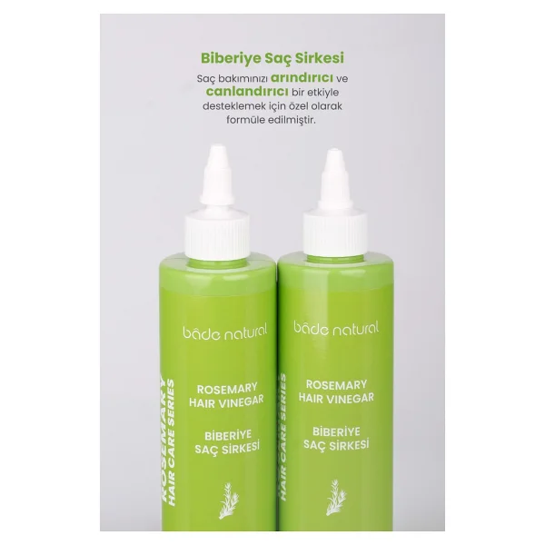 Bade Natural Biberiye Arındırıcı ve Canlandırıcı 250 ml Saç Sirkesi - Görsel 4