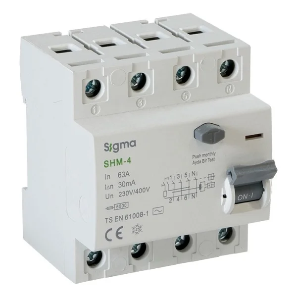 Sigma Elektrik SCRC03 Otomatik Yeniden Kurma Ünitesi + 4x63 30MA Kaçak Akım Rölesi Elektriksel Parametreler - Görsel 2