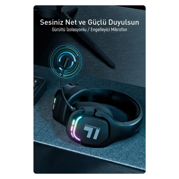 Fashcolle G900 7.1 Virtual Sound Oyuncu Kulaklığı - Görsel 4