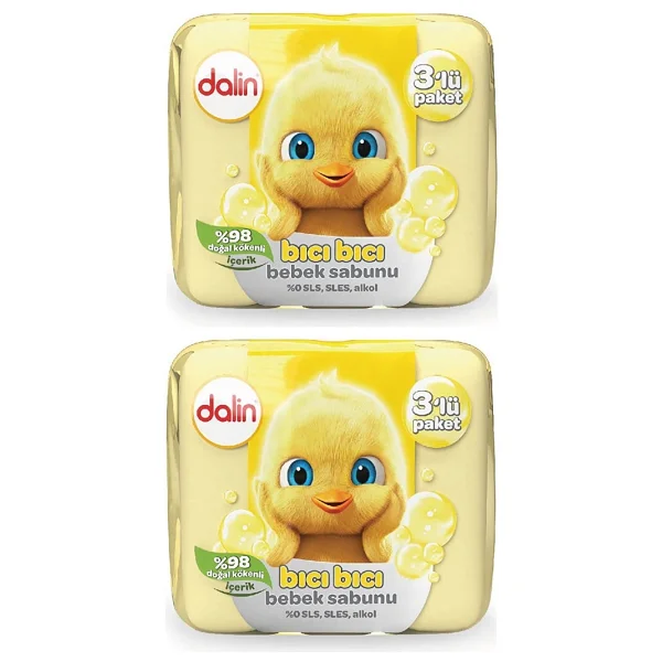 Dalin Klasik Katı Bebek Sabun 6 x 75 gr - 0 - 9 Yaş - Görsel 5
