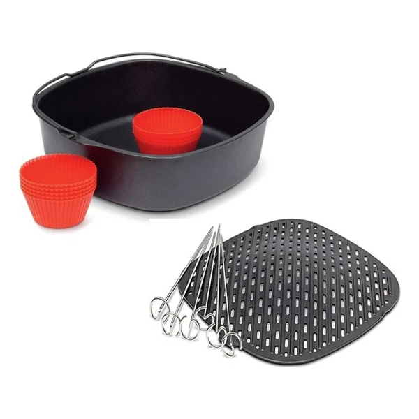 HD9952/00 Airfryer Xxl Pişirme + HD9951/00 Airfryer Xxl Izgara Ustası Set - Açık Yeşil - Görsel 2