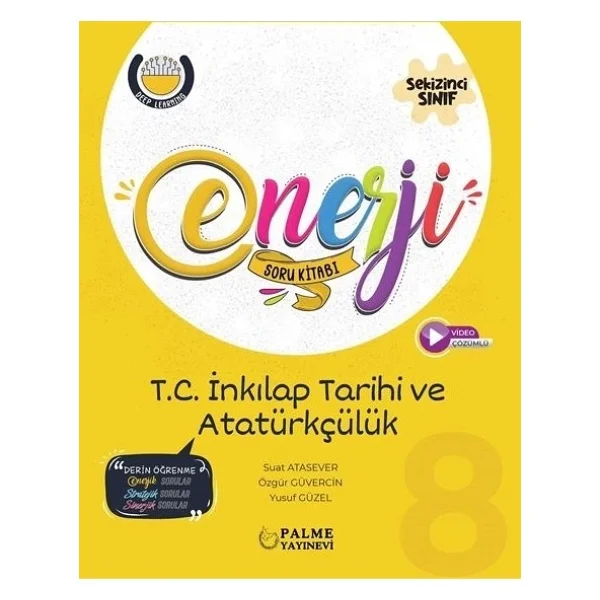 Palme Yayınevi 8. Sınıf Enerji İnkılap Tarihi ve Atatürkçülük Soru Kitabı - Görsel 3