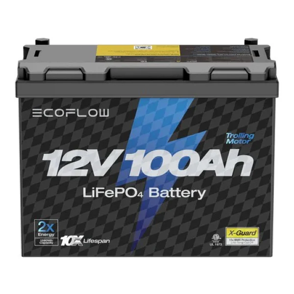 EcoFlow - Lityum 12V 100Ah Derin Döngülü Deniz Trolling Motor Aküsü - (EcoFlow Türkiye - Boemar Garantili) - Görsel 2